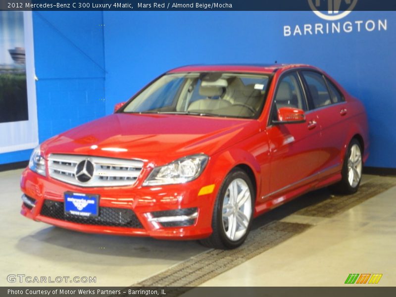 Mars Red / Almond Beige/Mocha 2012 Mercedes-Benz C 300 Luxury 4Matic