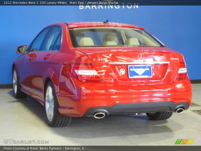 Mars Red / Almond Beige/Mocha 2012 Mercedes-Benz C 300 Luxury 4Matic