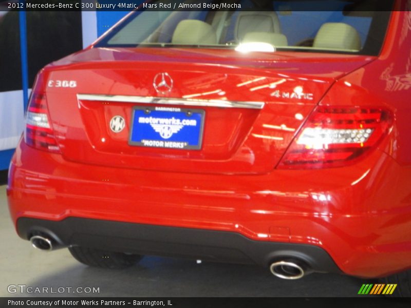 Mars Red / Almond Beige/Mocha 2012 Mercedes-Benz C 300 Luxury 4Matic