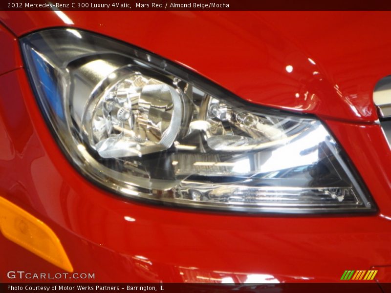 Mars Red / Almond Beige/Mocha 2012 Mercedes-Benz C 300 Luxury 4Matic