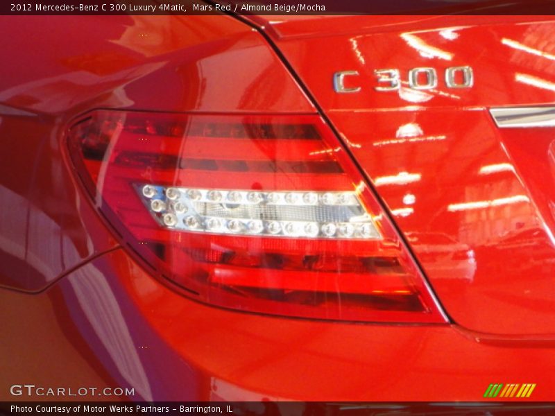 Mars Red / Almond Beige/Mocha 2012 Mercedes-Benz C 300 Luxury 4Matic