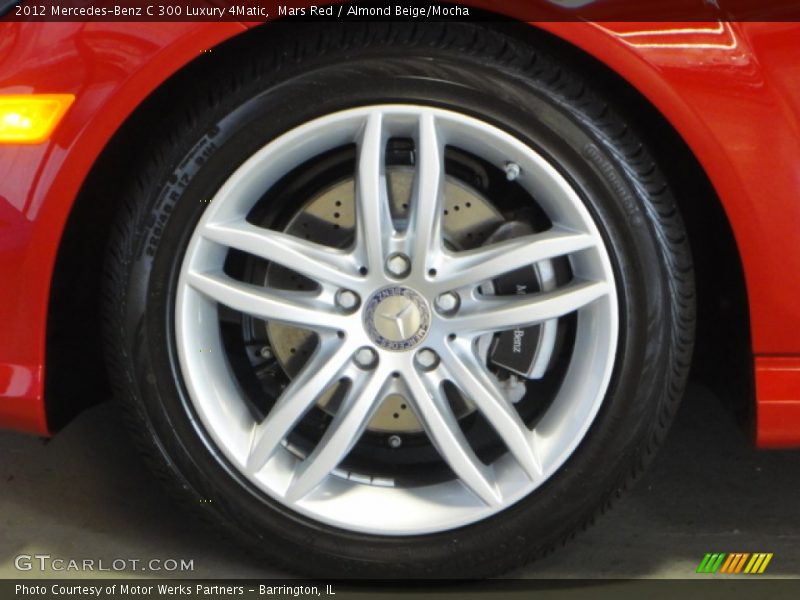Mars Red / Almond Beige/Mocha 2012 Mercedes-Benz C 300 Luxury 4Matic