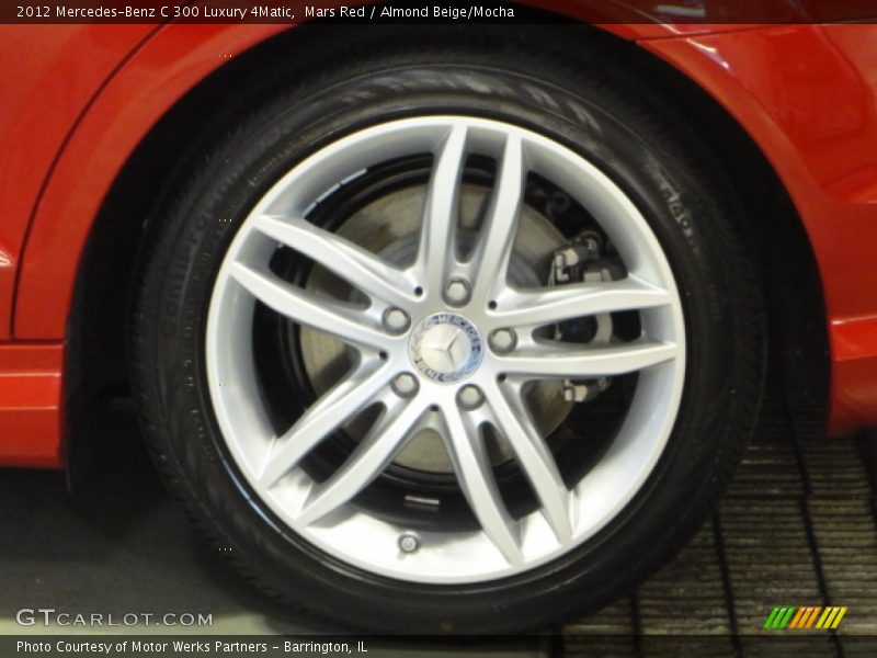Mars Red / Almond Beige/Mocha 2012 Mercedes-Benz C 300 Luxury 4Matic