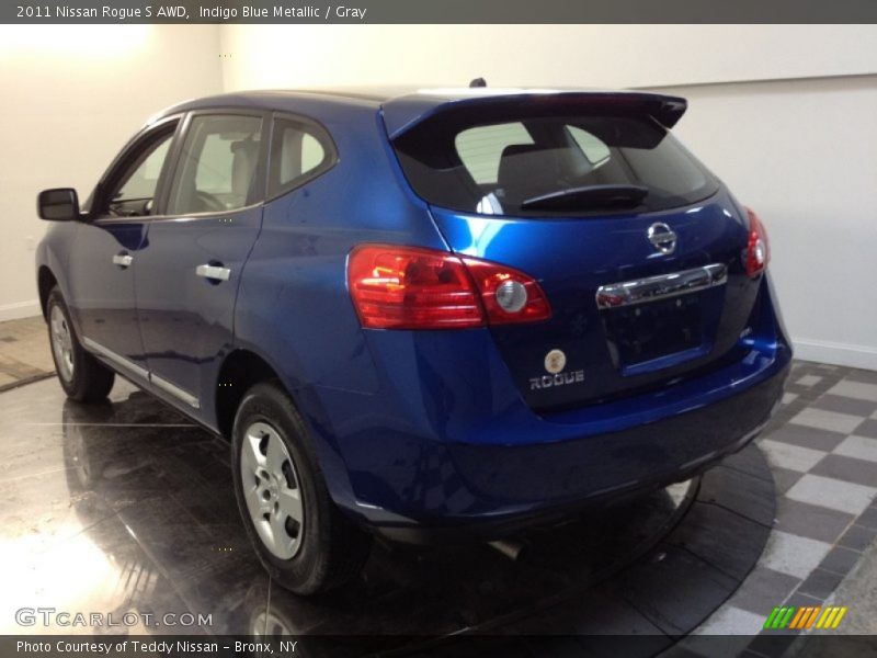 Indigo Blue Metallic / Gray 2011 Nissan Rogue S AWD