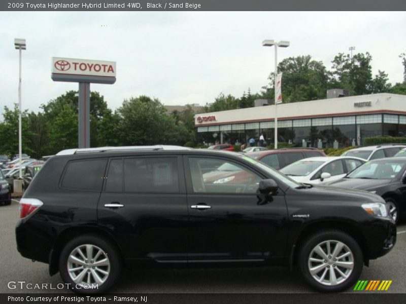 Black / Sand Beige 2009 Toyota Highlander Hybrid Limited 4WD