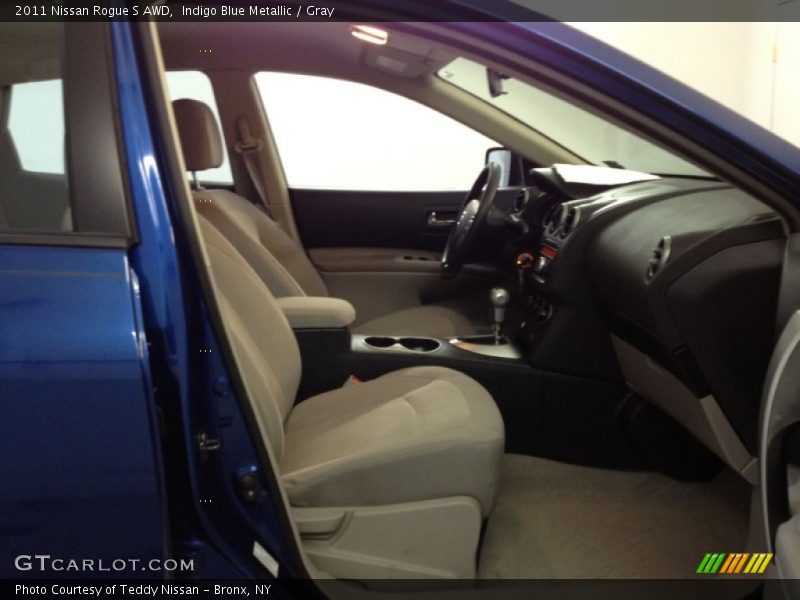 Indigo Blue Metallic / Gray 2011 Nissan Rogue S AWD