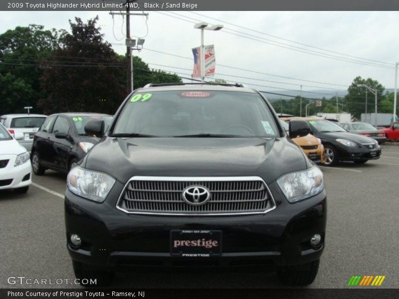Black / Sand Beige 2009 Toyota Highlander Hybrid Limited 4WD
