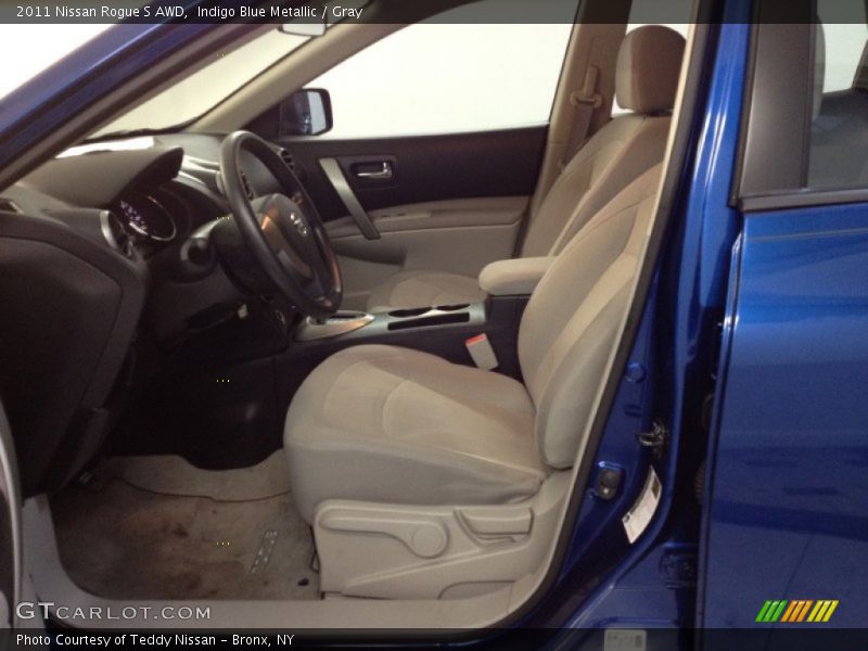 Indigo Blue Metallic / Gray 2011 Nissan Rogue S AWD