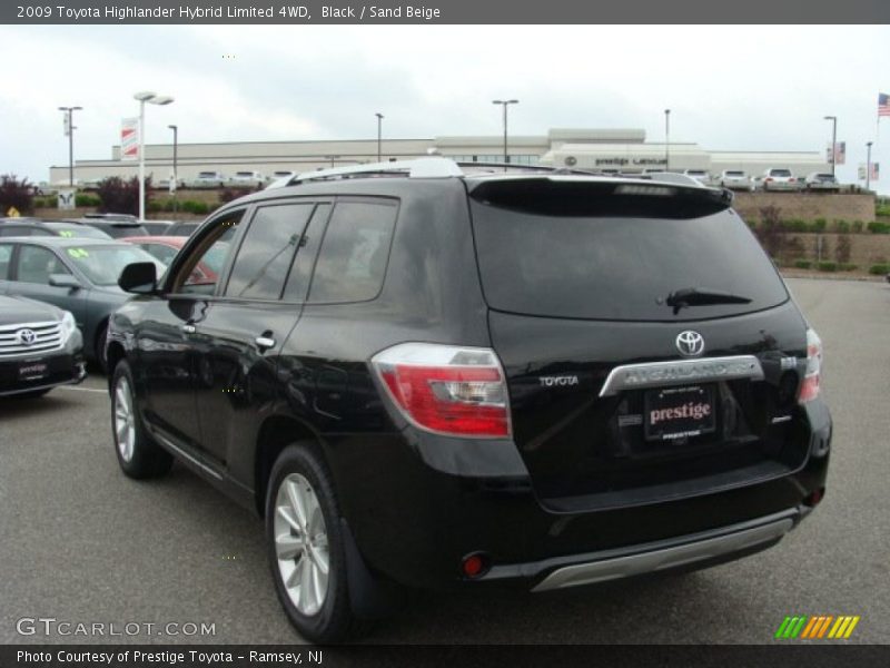 Black / Sand Beige 2009 Toyota Highlander Hybrid Limited 4WD