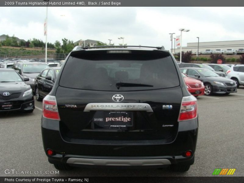 Black / Sand Beige 2009 Toyota Highlander Hybrid Limited 4WD