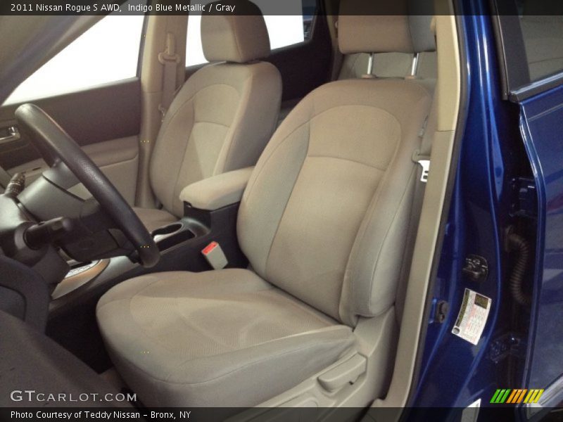Indigo Blue Metallic / Gray 2011 Nissan Rogue S AWD