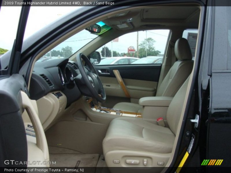 Black / Sand Beige 2009 Toyota Highlander Hybrid Limited 4WD
