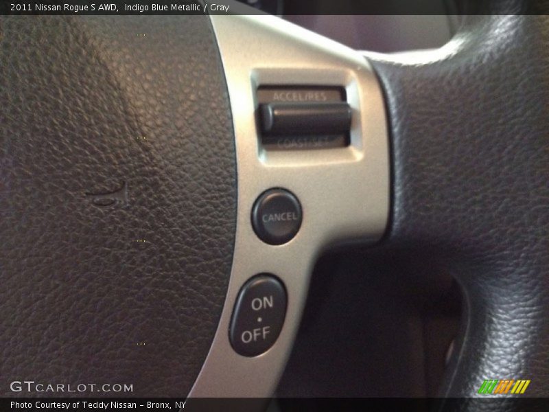Indigo Blue Metallic / Gray 2011 Nissan Rogue S AWD