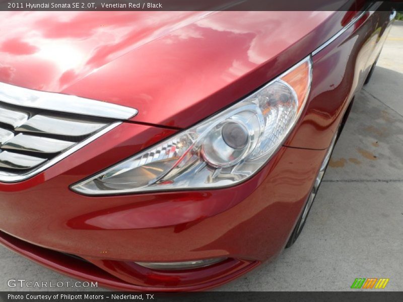 Venetian Red / Black 2011 Hyundai Sonata SE 2.0T