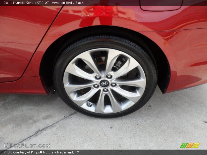 Venetian Red / Black 2011 Hyundai Sonata SE 2.0T