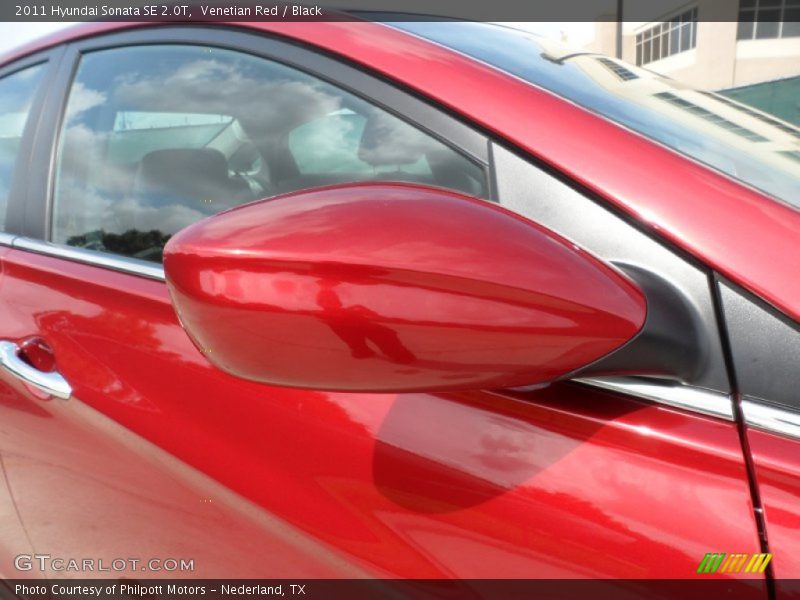 Venetian Red / Black 2011 Hyundai Sonata SE 2.0T