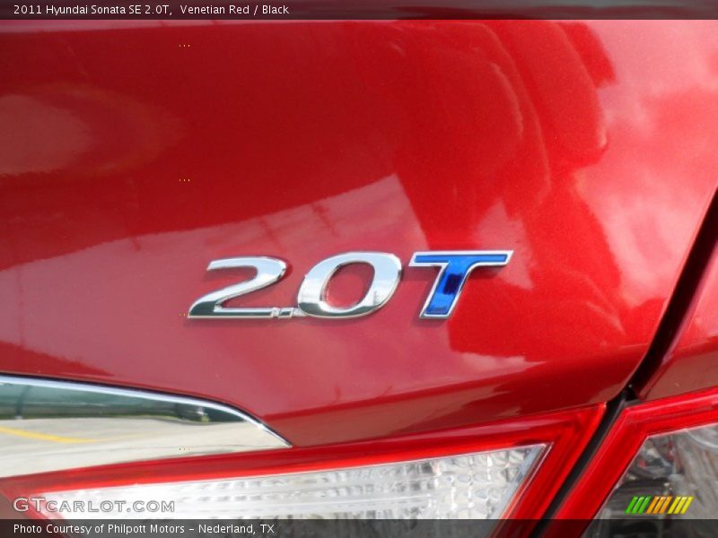 Venetian Red / Black 2011 Hyundai Sonata SE 2.0T