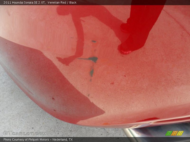 Venetian Red / Black 2011 Hyundai Sonata SE 2.0T