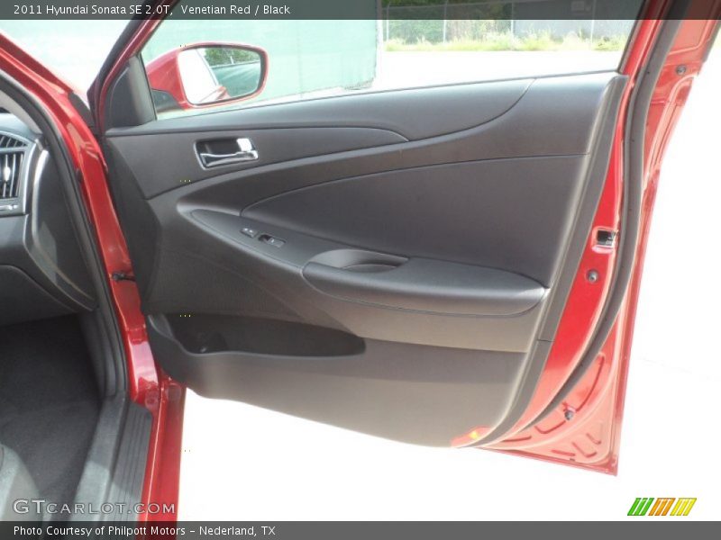 Venetian Red / Black 2011 Hyundai Sonata SE 2.0T