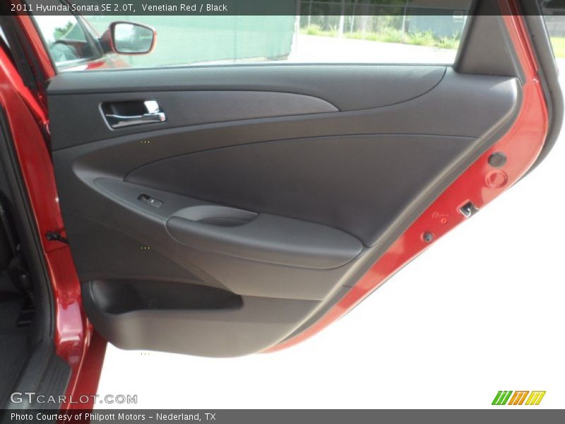 Venetian Red / Black 2011 Hyundai Sonata SE 2.0T