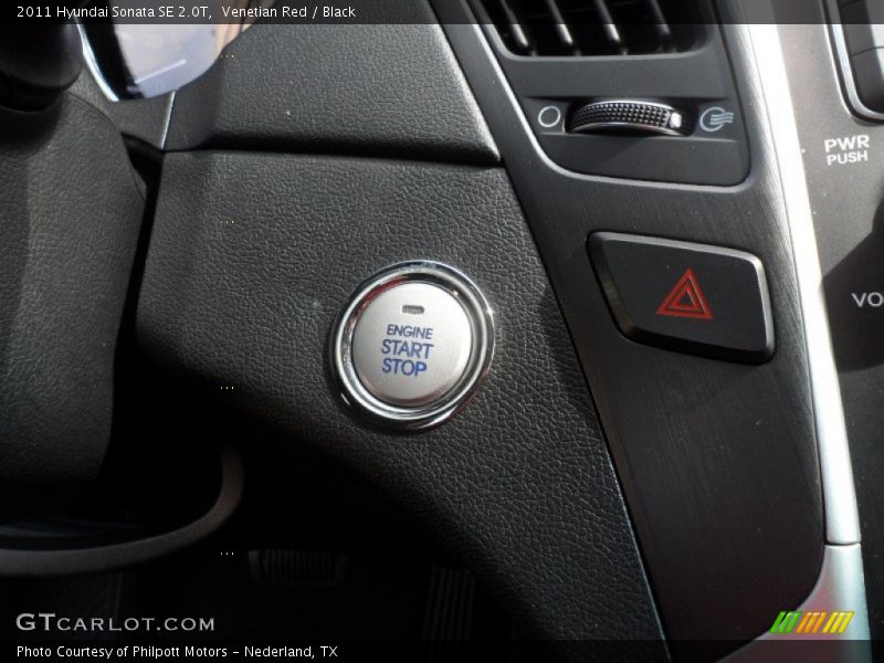 Venetian Red / Black 2011 Hyundai Sonata SE 2.0T