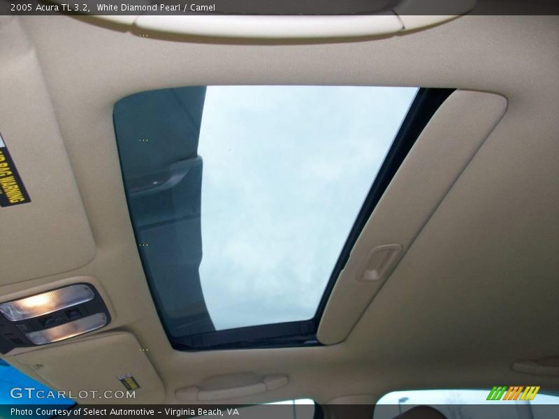 White Diamond Pearl / Camel 2005 Acura TL 3.2
