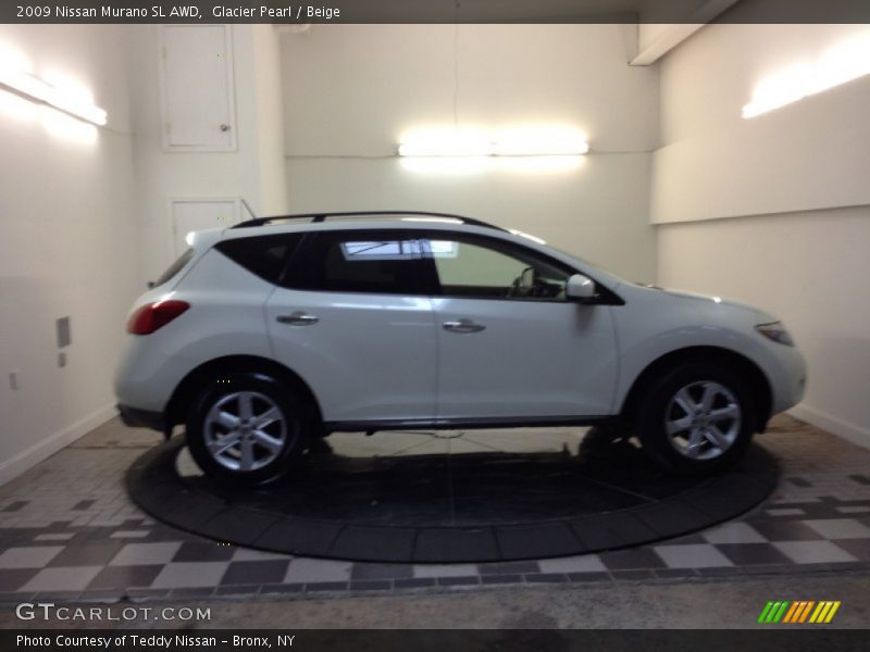 Glacier Pearl / Beige 2009 Nissan Murano SL AWD