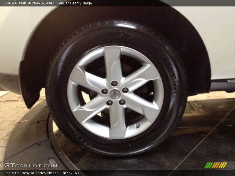 Glacier Pearl / Beige 2009 Nissan Murano SL AWD