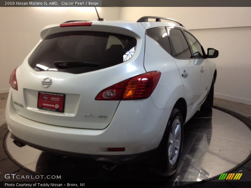 Glacier Pearl / Beige 2009 Nissan Murano SL AWD