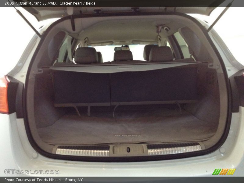 Glacier Pearl / Beige 2009 Nissan Murano SL AWD