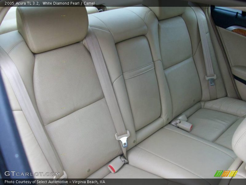 White Diamond Pearl / Camel 2005 Acura TL 3.2