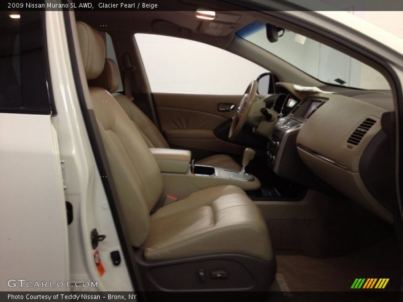 Glacier Pearl / Beige 2009 Nissan Murano SL AWD