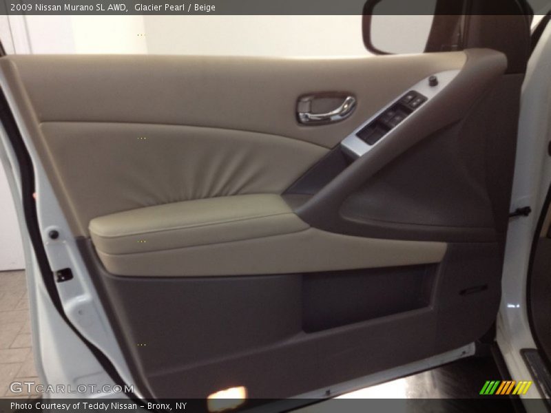 Glacier Pearl / Beige 2009 Nissan Murano SL AWD