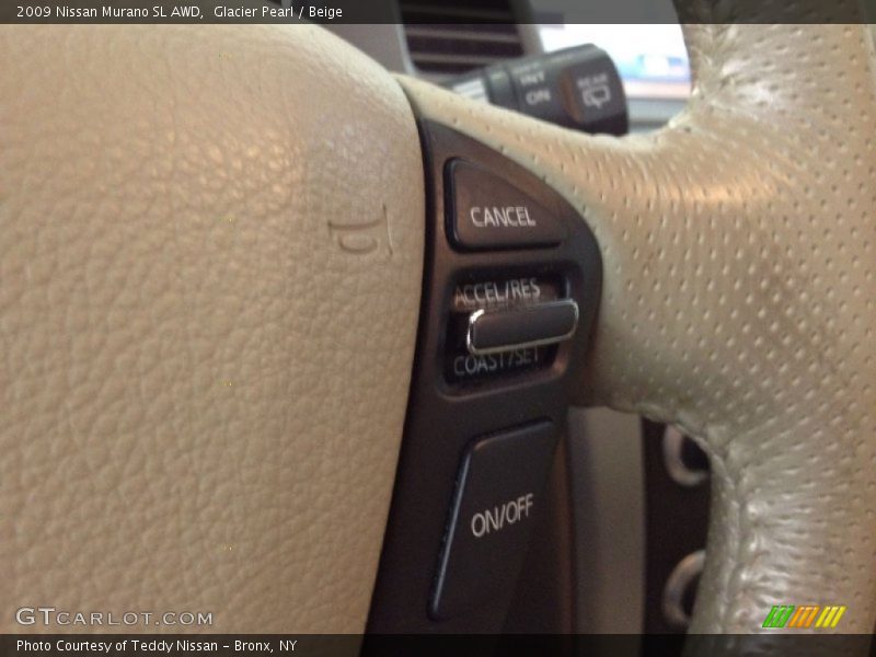 Glacier Pearl / Beige 2009 Nissan Murano SL AWD