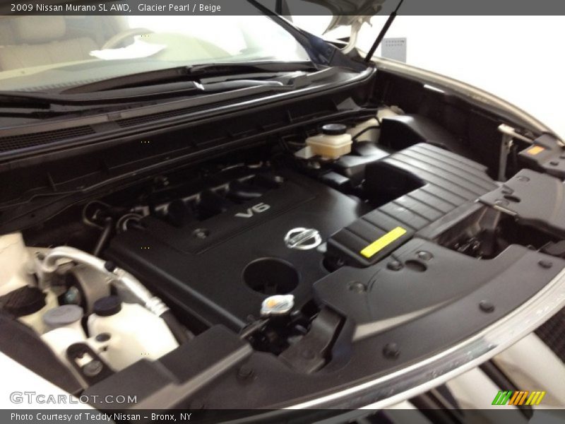 Glacier Pearl / Beige 2009 Nissan Murano SL AWD