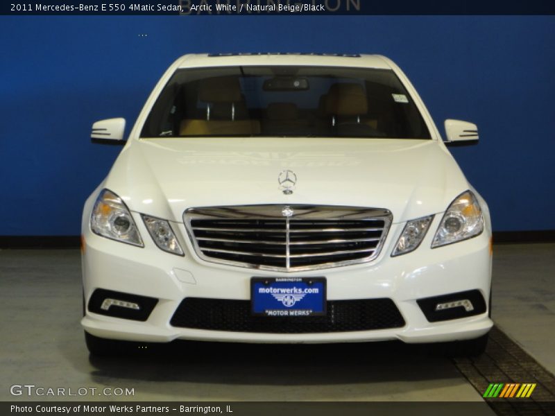 Arctic White / Natural Beige/Black 2011 Mercedes-Benz E 550 4Matic Sedan