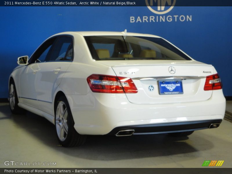 Arctic White / Natural Beige/Black 2011 Mercedes-Benz E 550 4Matic Sedan