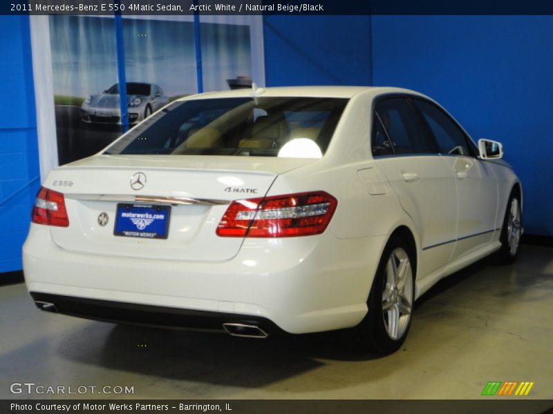 Arctic White / Natural Beige/Black 2011 Mercedes-Benz E 550 4Matic Sedan