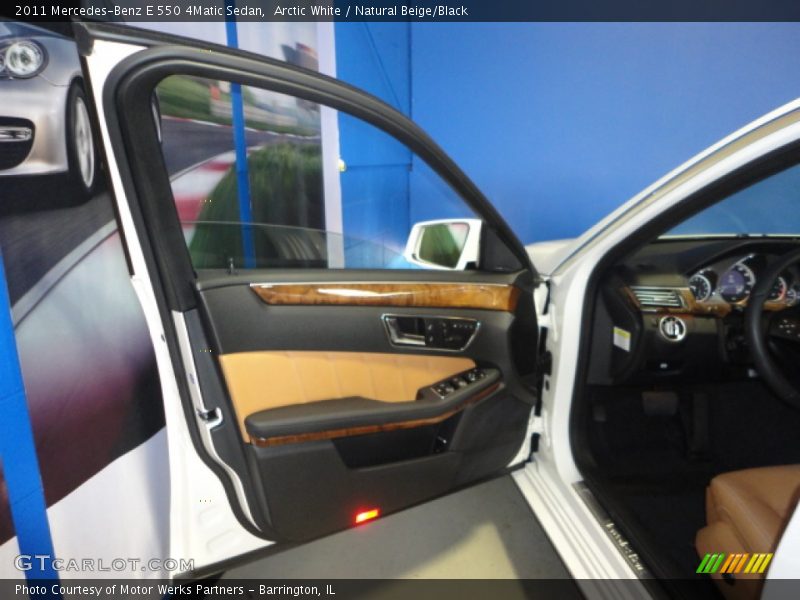 Arctic White / Natural Beige/Black 2011 Mercedes-Benz E 550 4Matic Sedan