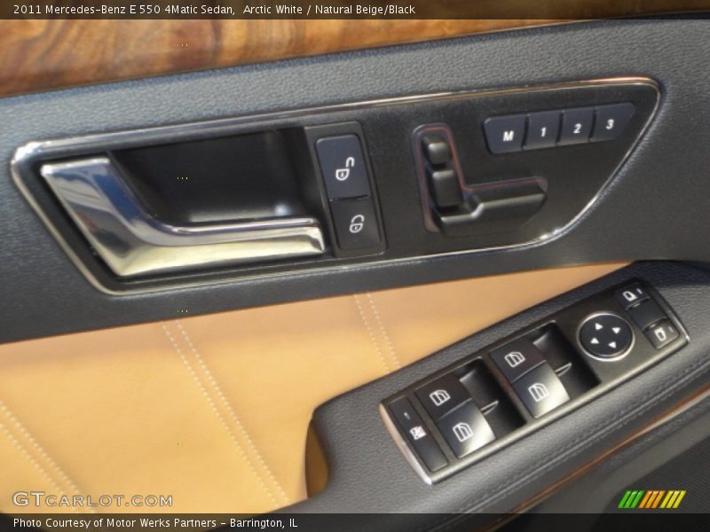 Arctic White / Natural Beige/Black 2011 Mercedes-Benz E 550 4Matic Sedan