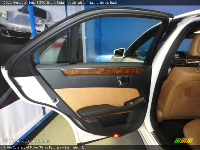 Arctic White / Natural Beige/Black 2011 Mercedes-Benz E 550 4Matic Sedan