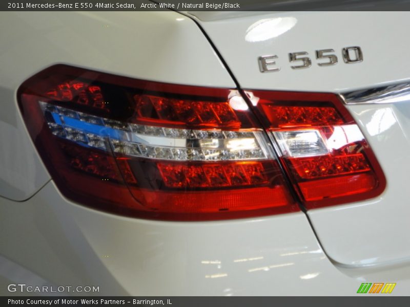 Arctic White / Natural Beige/Black 2011 Mercedes-Benz E 550 4Matic Sedan