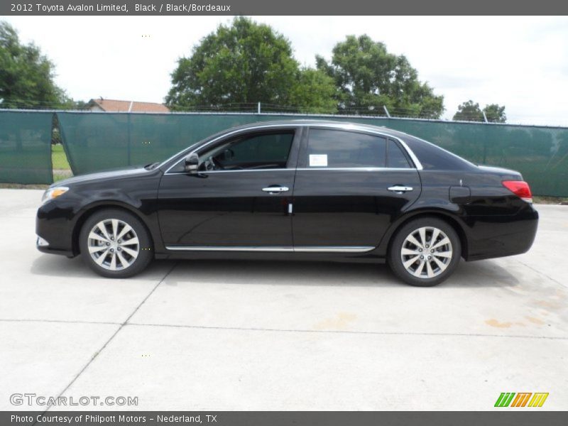 Black / Black/Bordeaux 2012 Toyota Avalon Limited