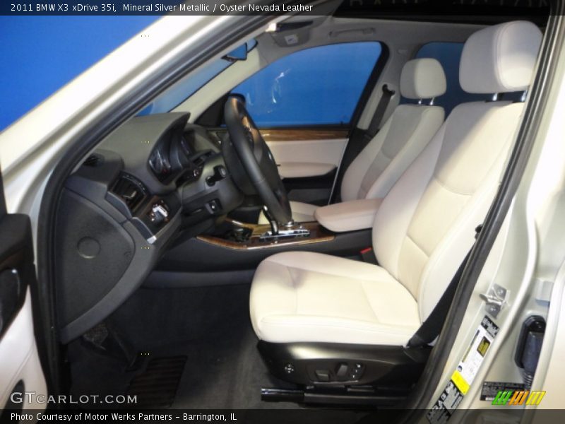 Mineral Silver Metallic / Oyster Nevada Leather 2011 BMW X3 xDrive 35i