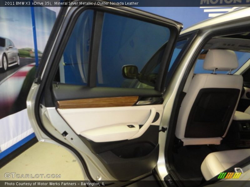 Mineral Silver Metallic / Oyster Nevada Leather 2011 BMW X3 xDrive 35i