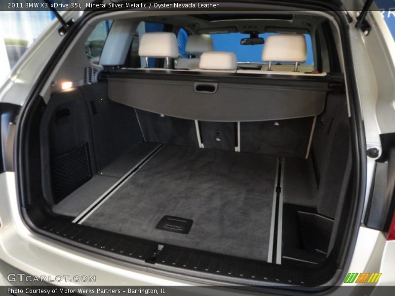 Mineral Silver Metallic / Oyster Nevada Leather 2011 BMW X3 xDrive 35i