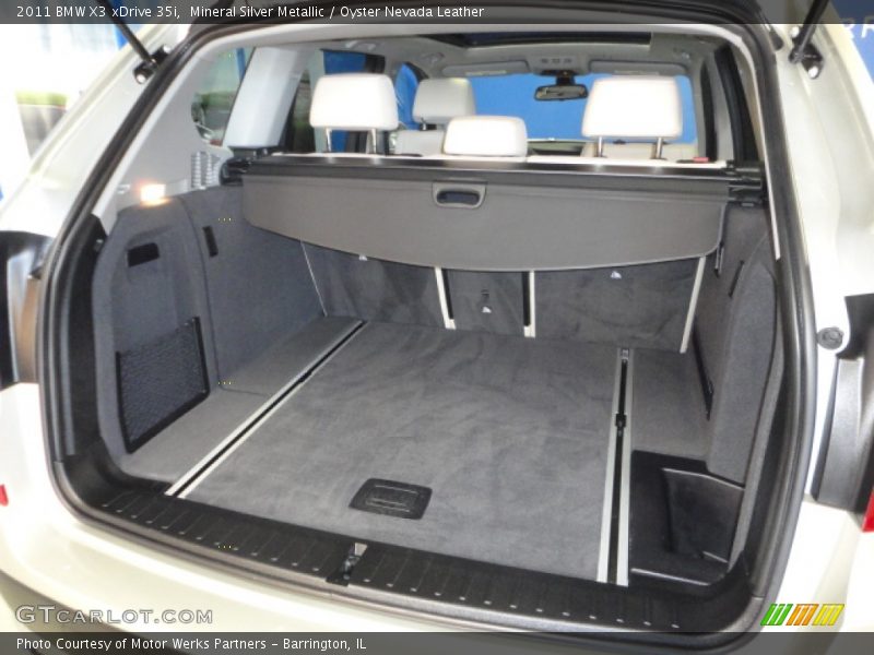 Mineral Silver Metallic / Oyster Nevada Leather 2011 BMW X3 xDrive 35i