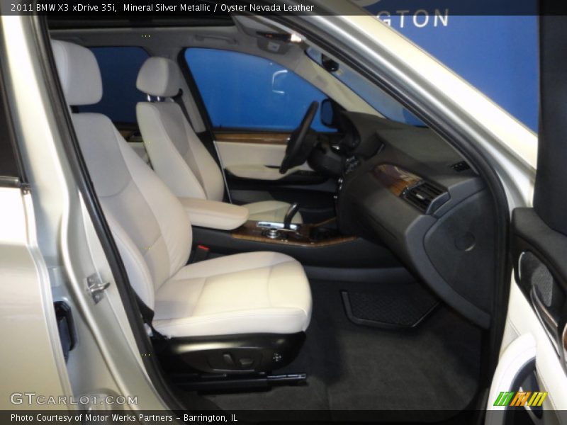 Mineral Silver Metallic / Oyster Nevada Leather 2011 BMW X3 xDrive 35i