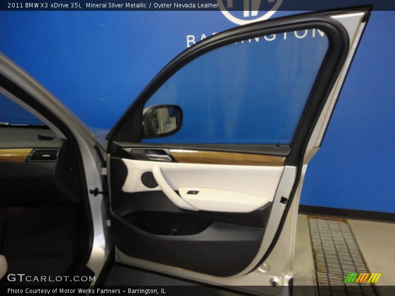 Mineral Silver Metallic / Oyster Nevada Leather 2011 BMW X3 xDrive 35i