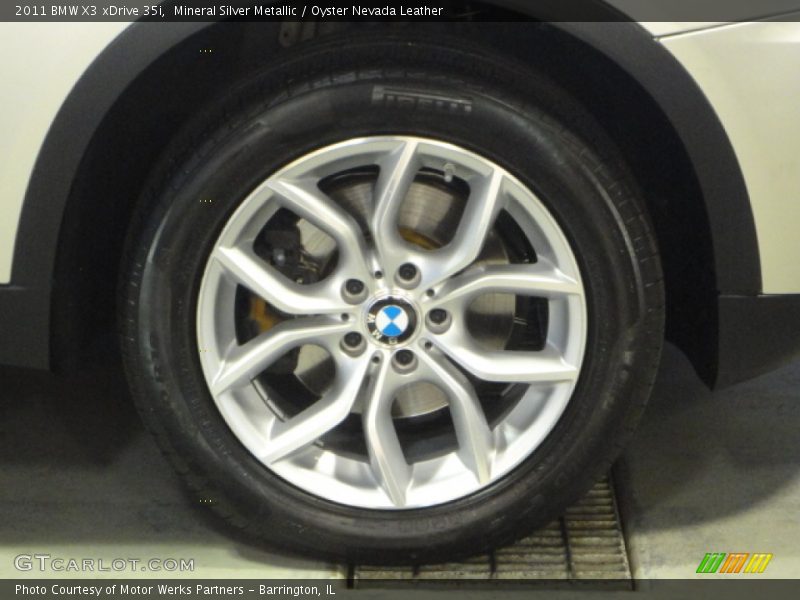 Mineral Silver Metallic / Oyster Nevada Leather 2011 BMW X3 xDrive 35i